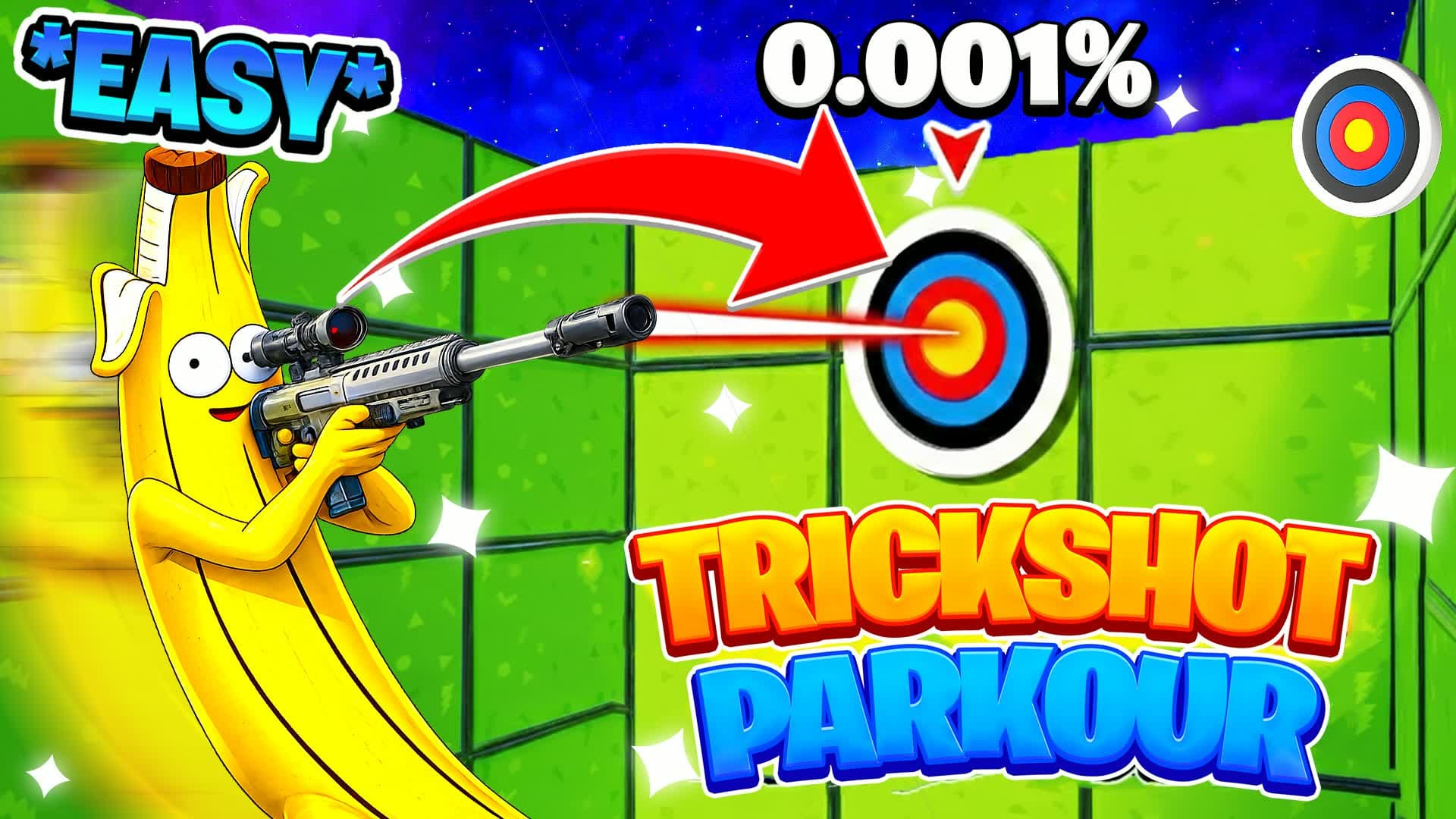 MEGA TRICKSHOT PARKOUR🎯(75 LEVELS)🎯