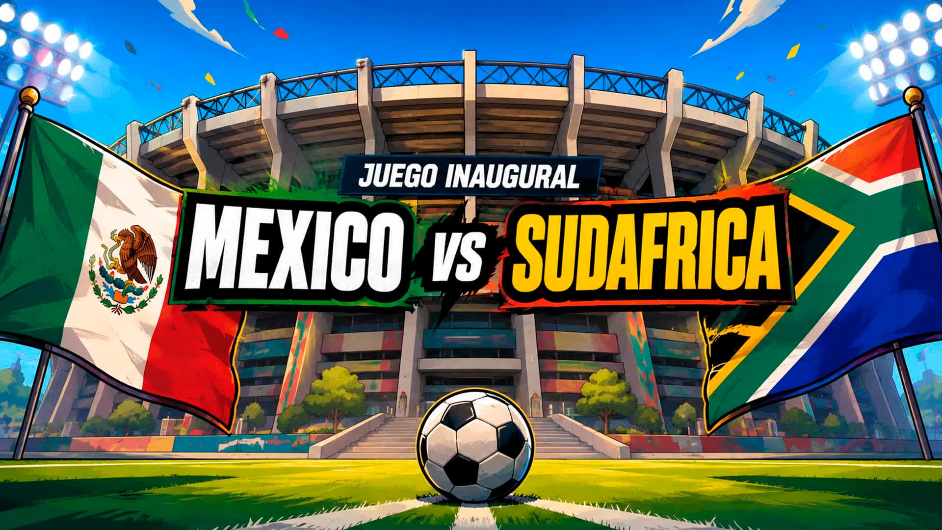 MEXICO vs SUDAFRICA INAUGURACIÓN MUNDIAL
