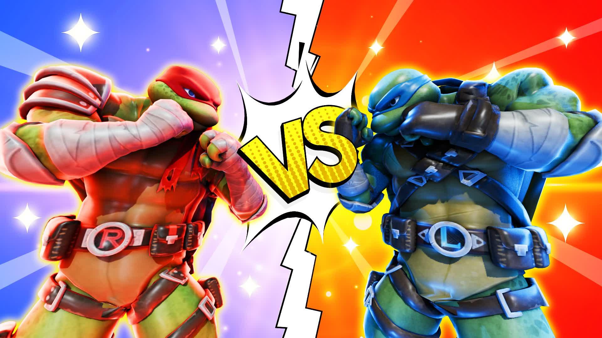 RAPHAEL VS LEONARDO 🔴🔵 RED VS BLUE