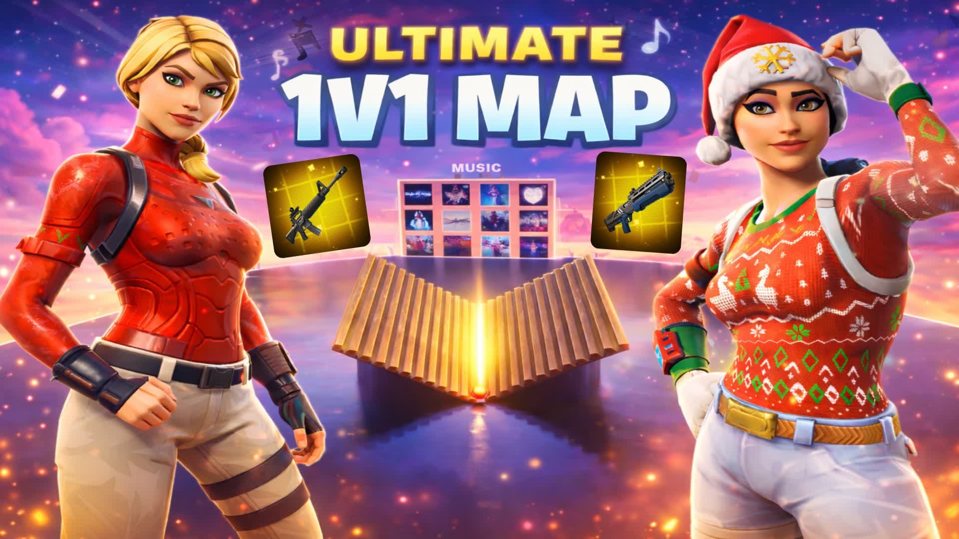 ✨ Ultimate 1v1 Map [Music 🎵]