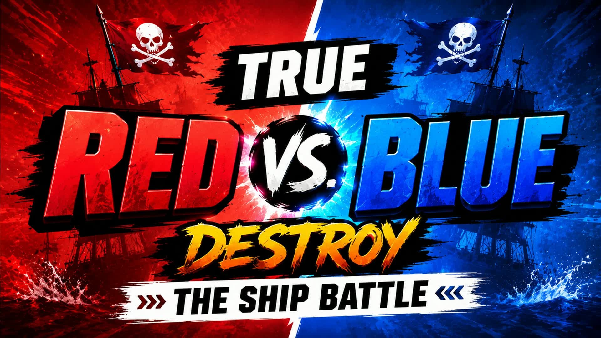 Ship Battle Red Vs Blue | Pirate Battle
