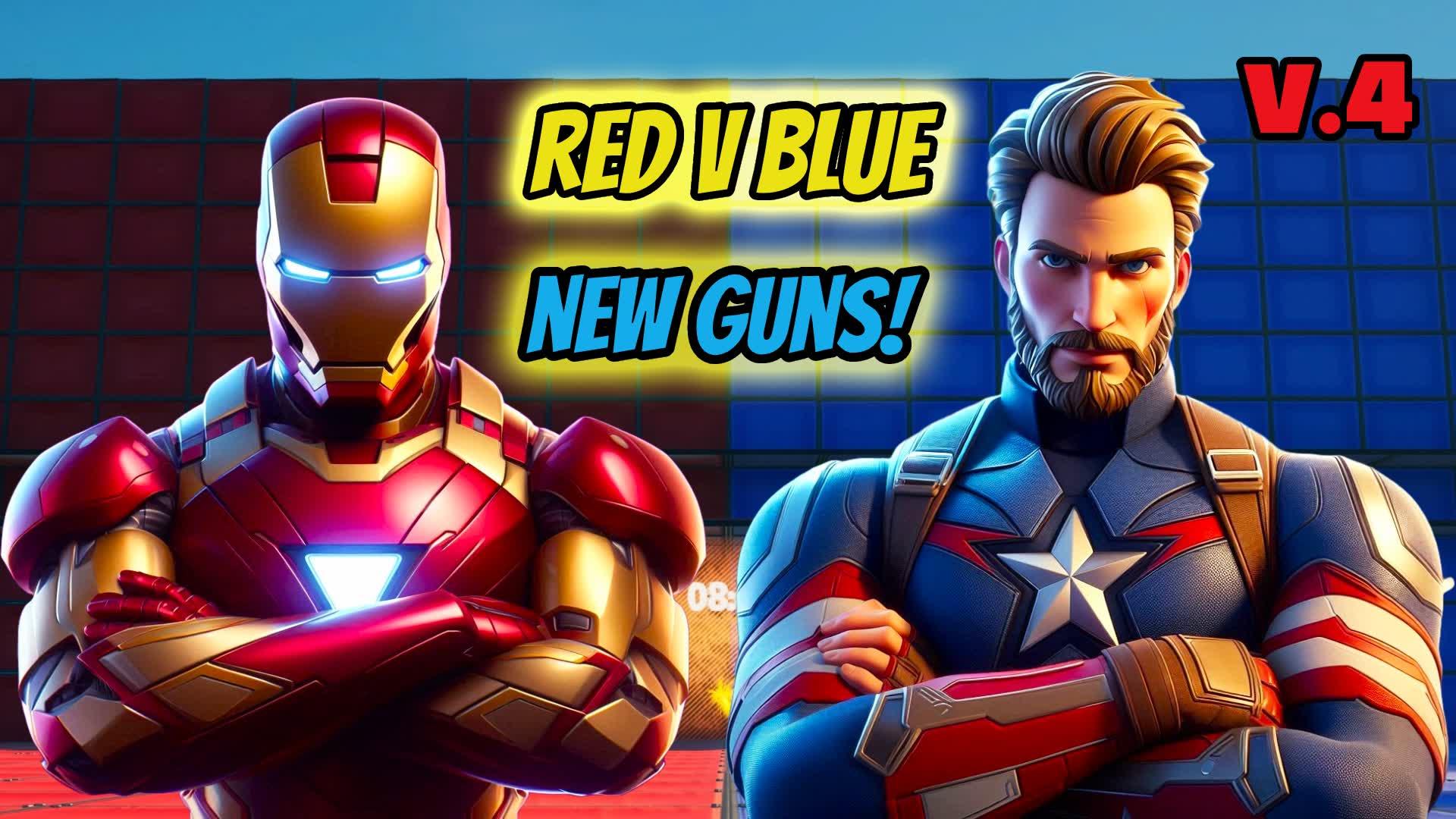 captain america v iron man red v blue!