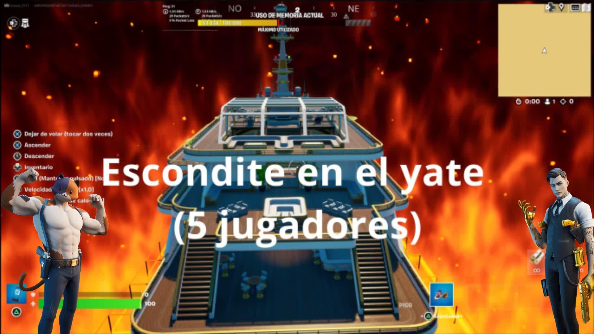 Escondite en el yate (5 jugadores)