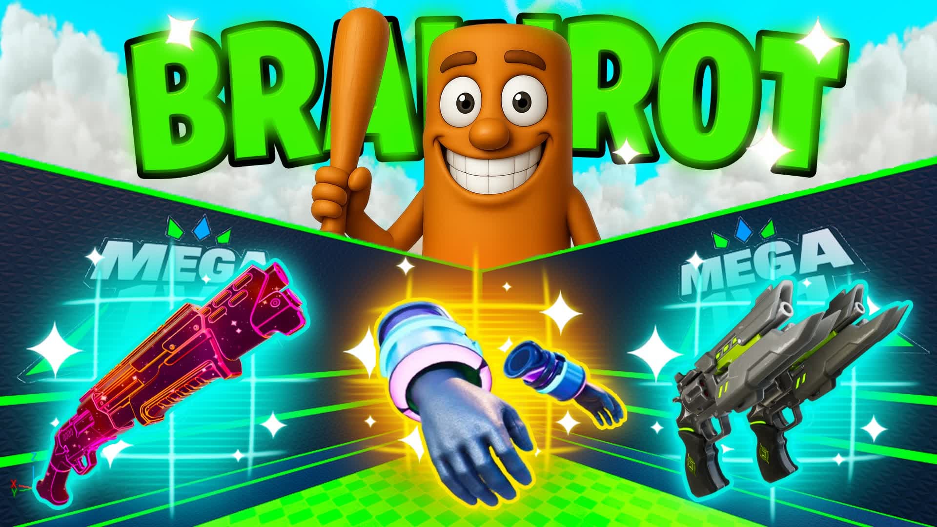 MEGA 1V1 BRAINROT 🧠 ALL GUNS! 🧠