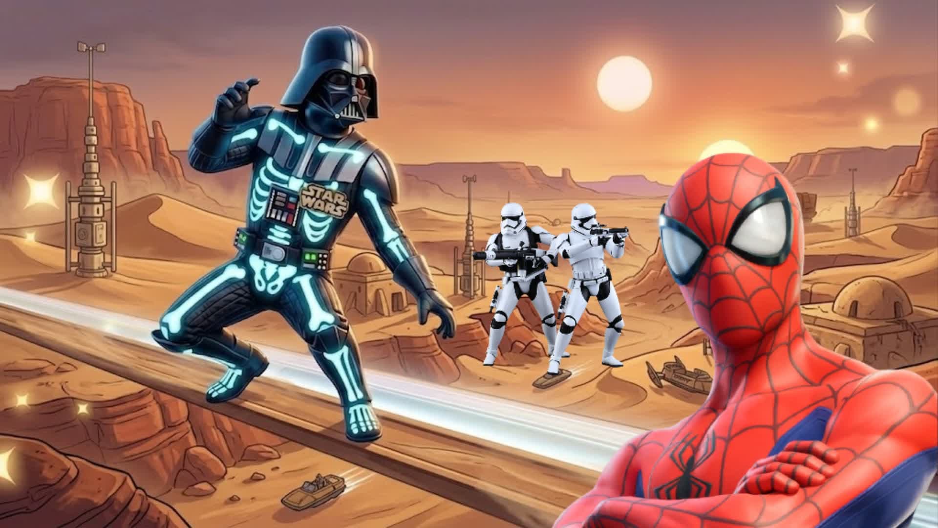 STAR WARS SLIDE FIGHT🎯
