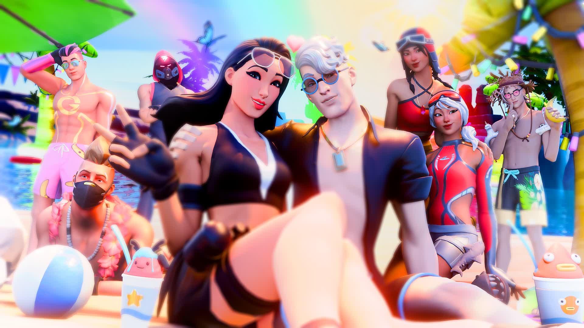 🌴 Tropical Paradise Party Royale 🌴