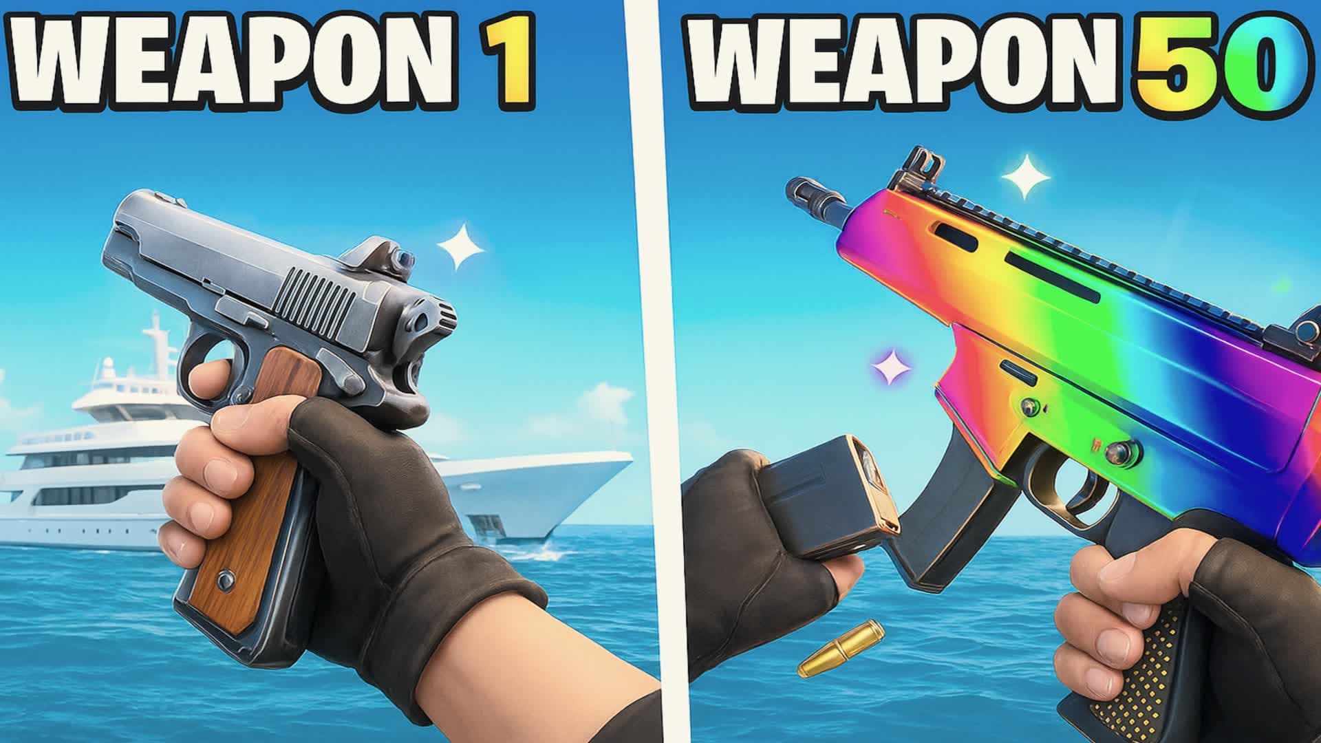THE YACHT GUN GAME - FIRST PERSON