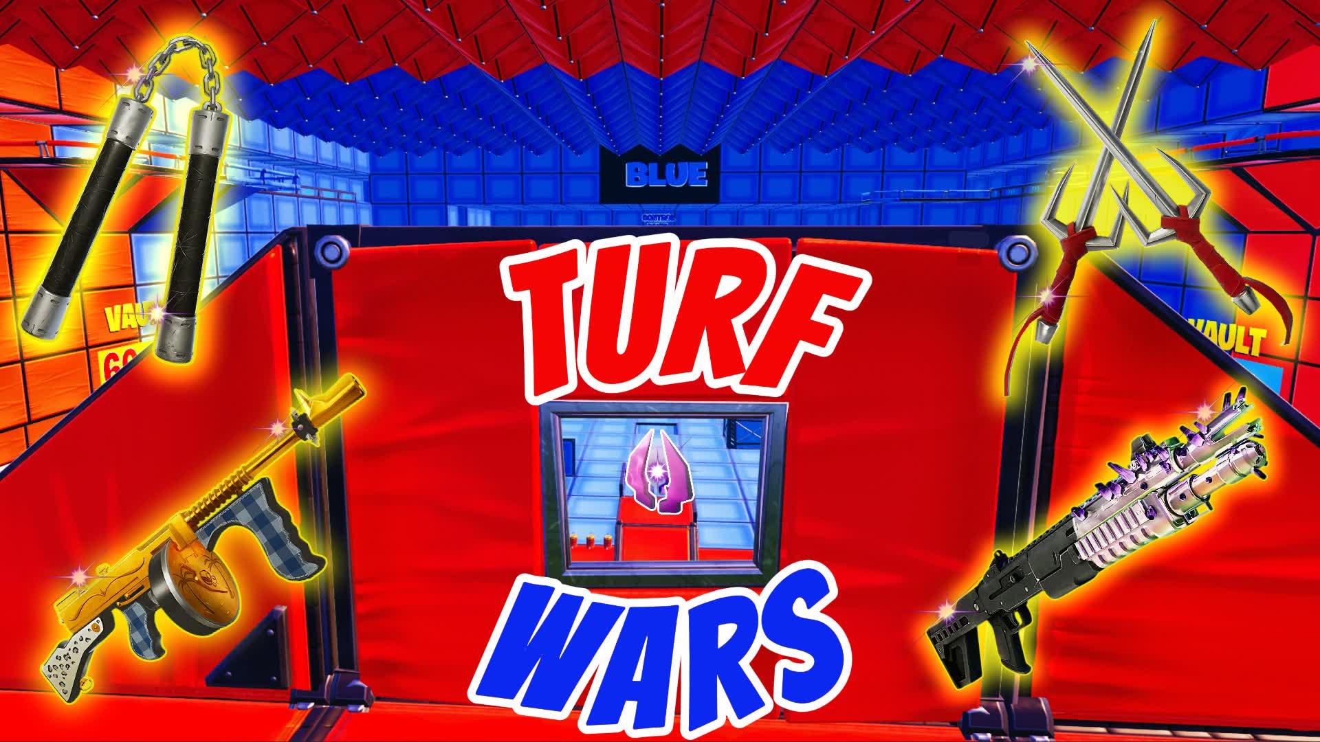 CRAZY RED VS BLUE TURF WARS🔴🔵