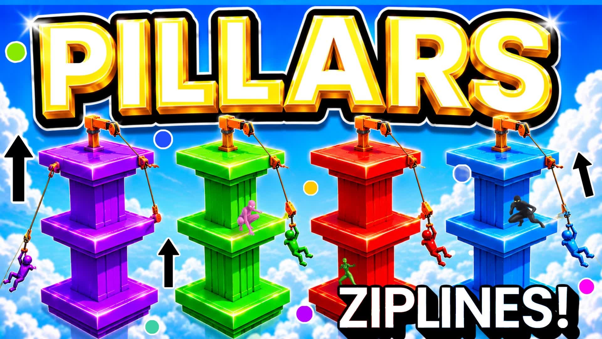 Mega Level Pillars - Crazy Lava Pillers