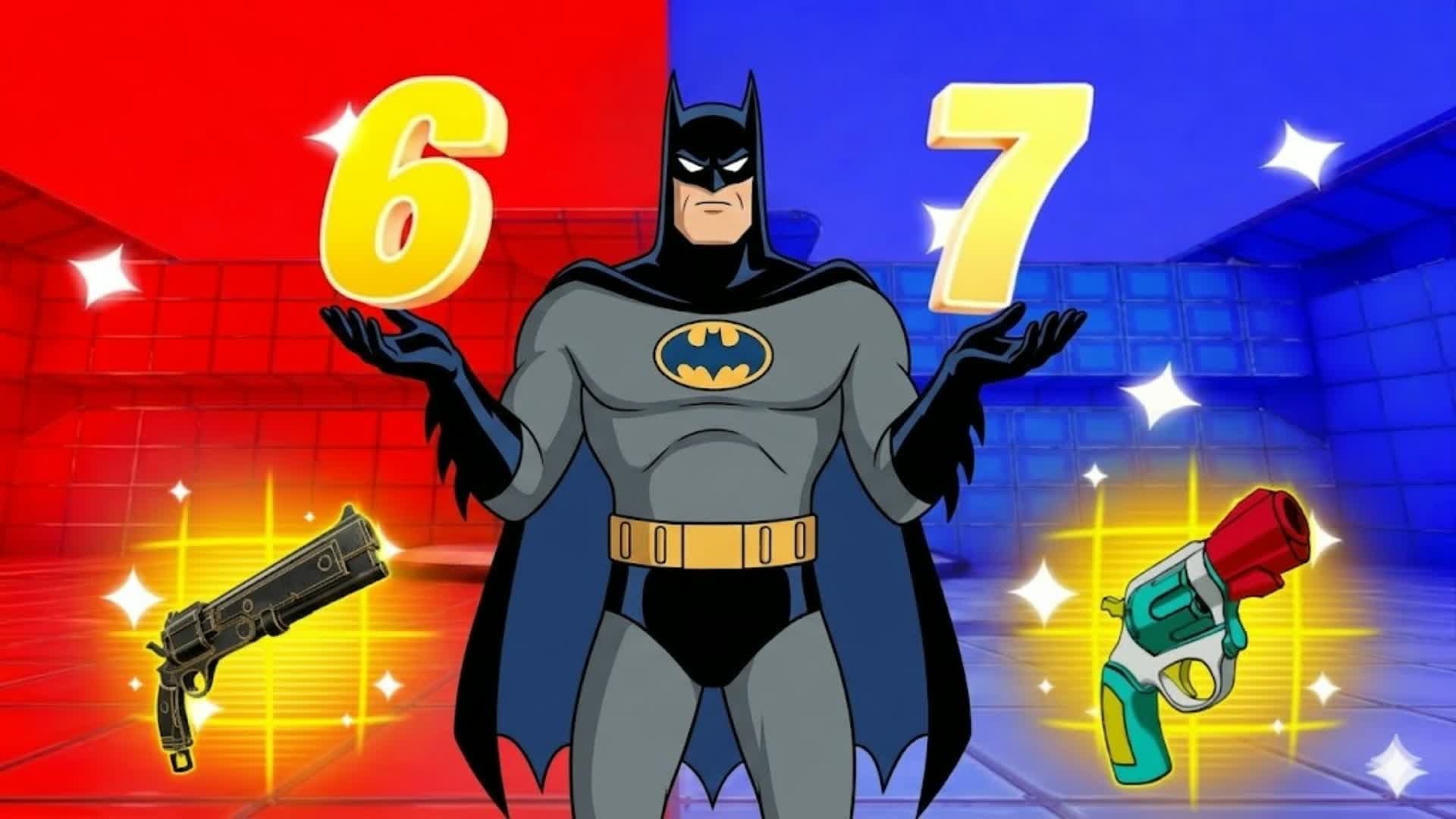 BATMAN SUPER RED VS BLUE🔴🔵(ALL GUNS)67