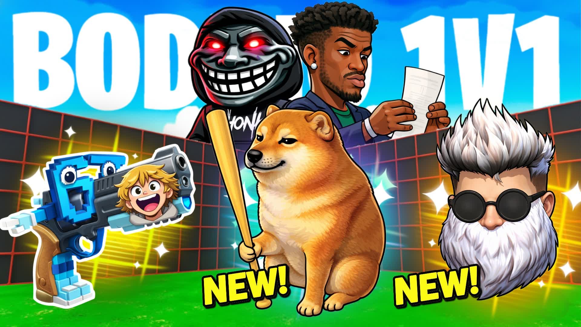 MEGA BODRIO 1V1 FREE FOR ALL - ALL GUNS
