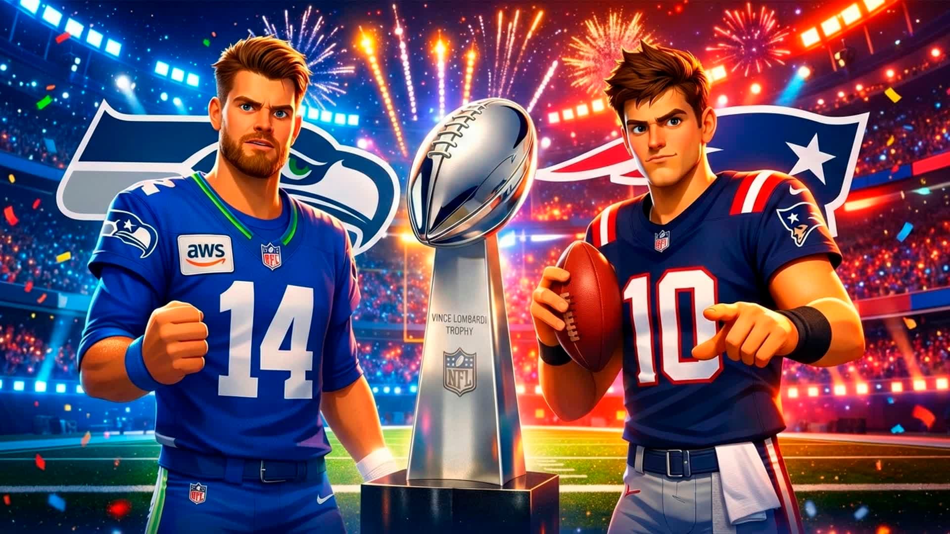 PATRIOTS VS SEAHAWKS SUPER BOWL!!!