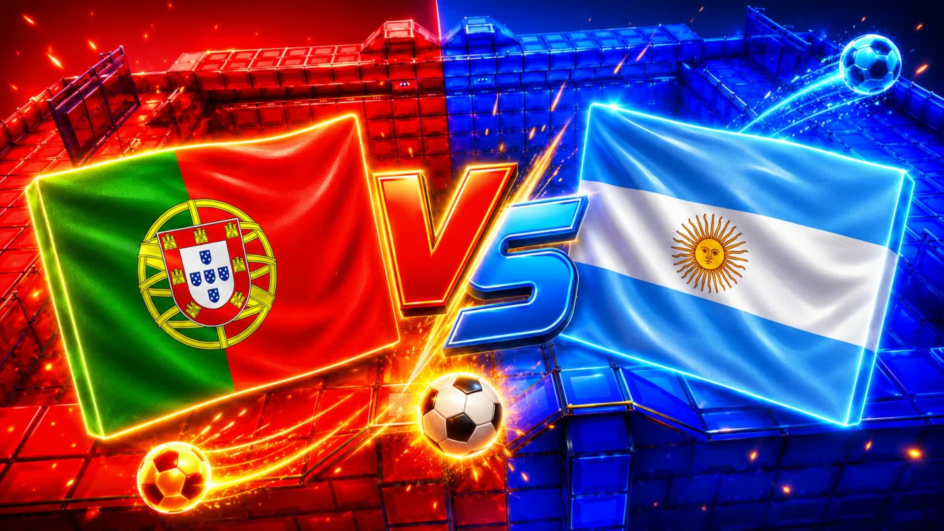 WORLD CUP RED VS BLUE RONALDO VS MESSI
