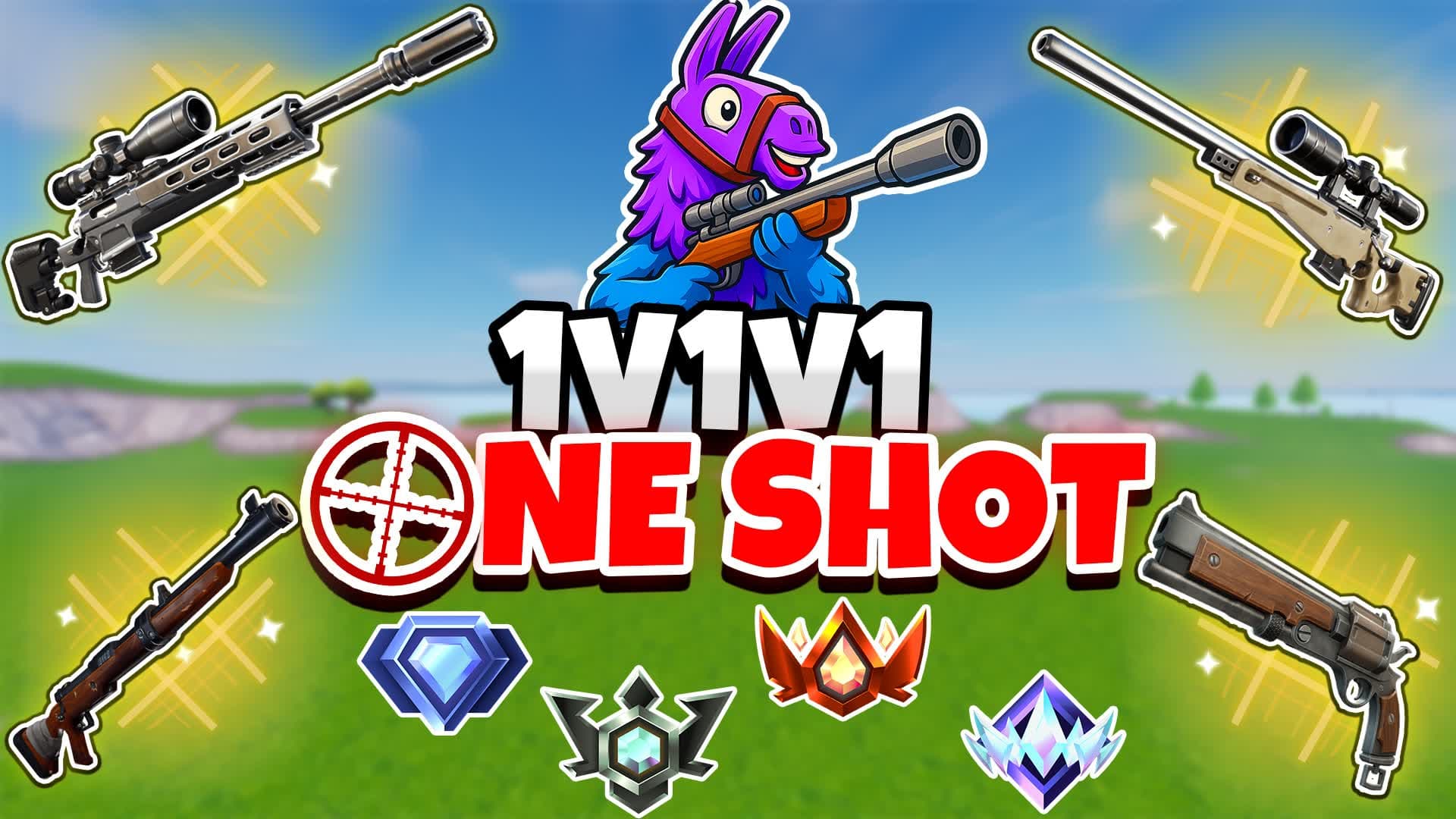 1V1V1 ONE SHOT Realistics Free for All