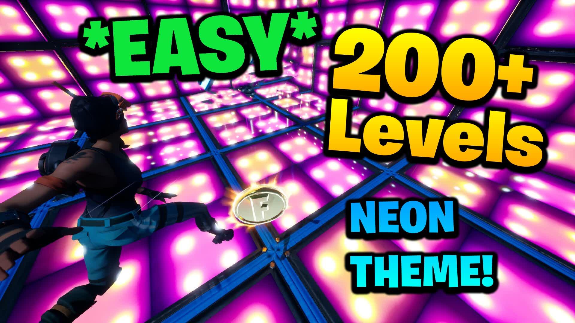 200+ LEVEL NEON PARKOUR