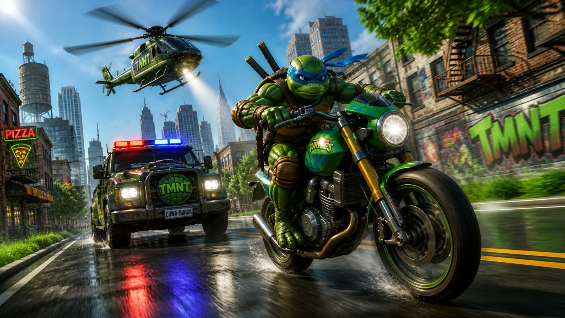 SUPER BIG CITY - TMNT CAR GAME