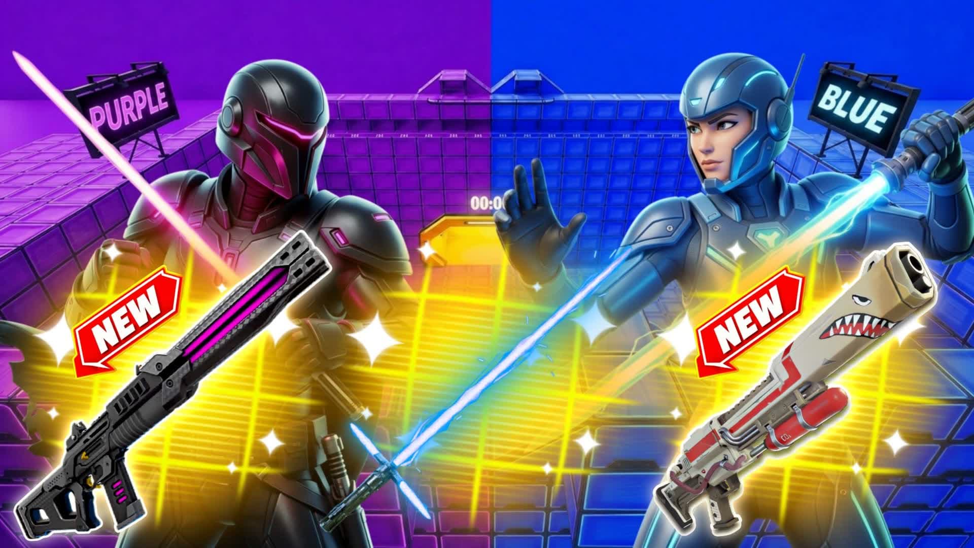 STAR WARS PURPLE VS BLUE