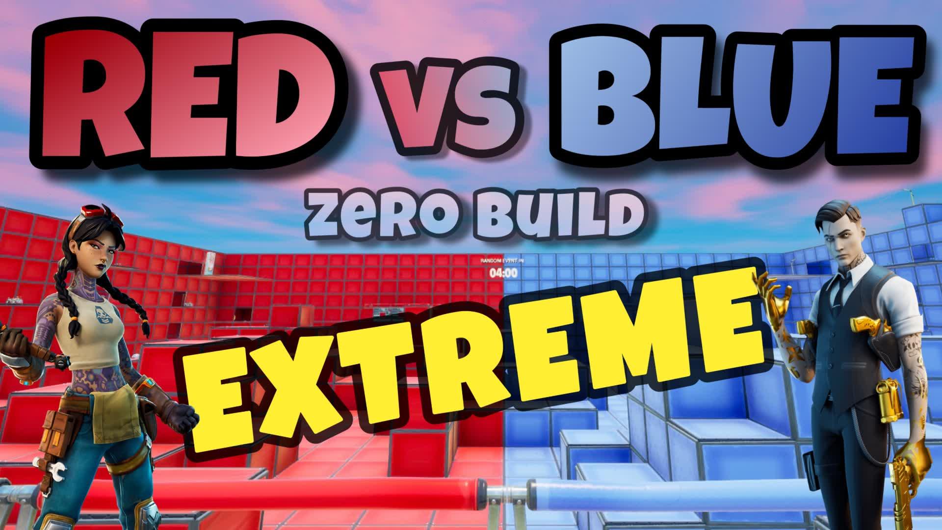 RED VS BLUE EXTREME 🤯 ZERO BUILD