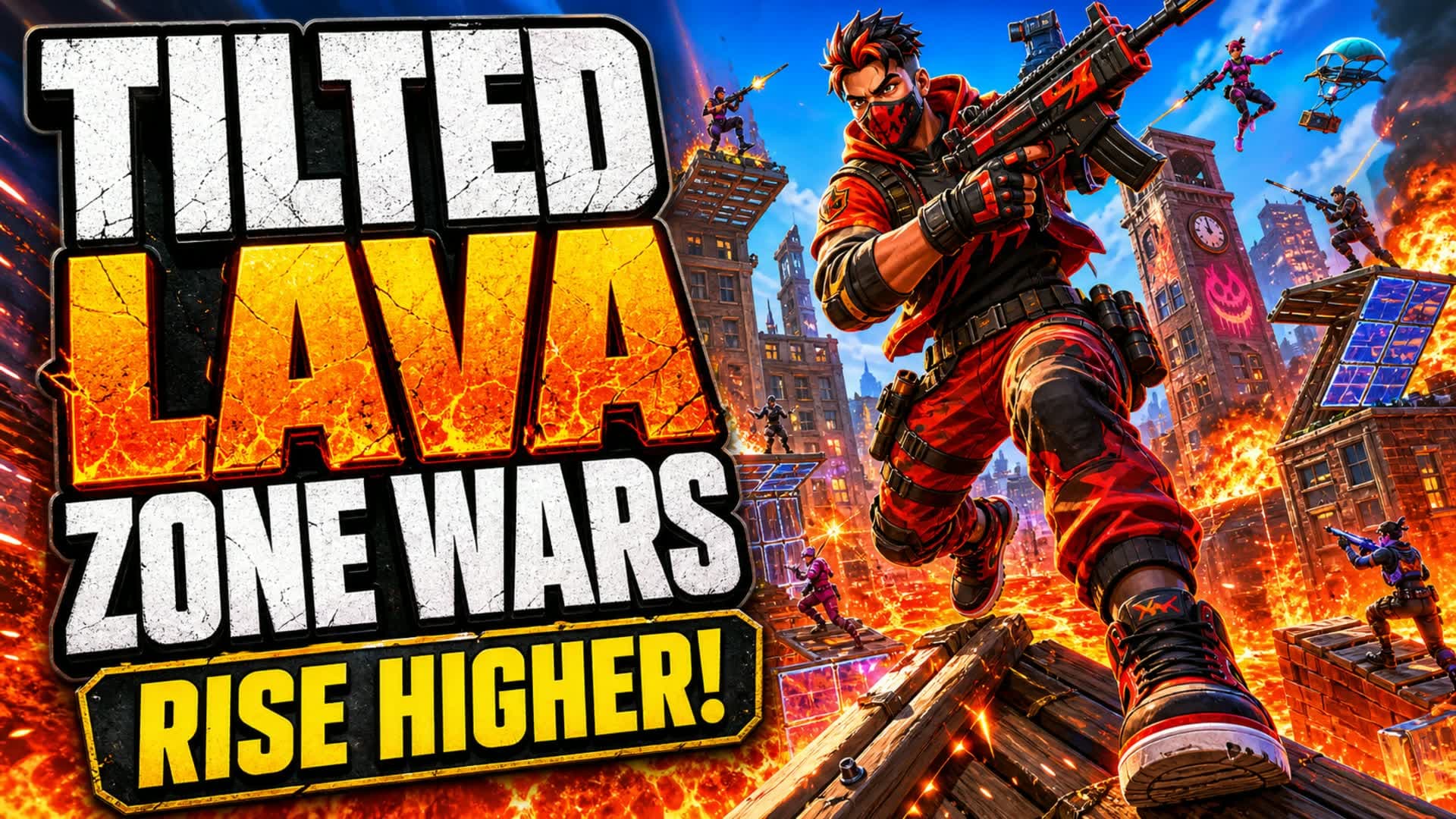 Tilted Lava Zone Wars: Rise Higher!