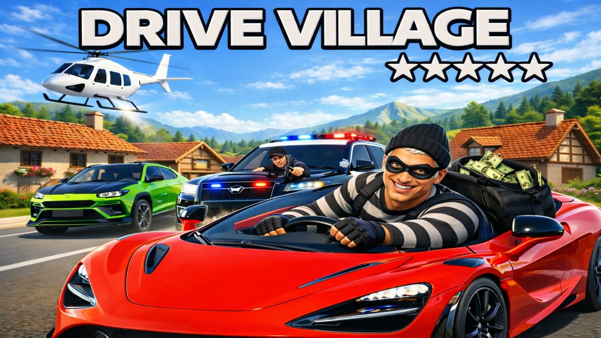🚔DRIVE VILLAGE - ALL WEAPONS💥