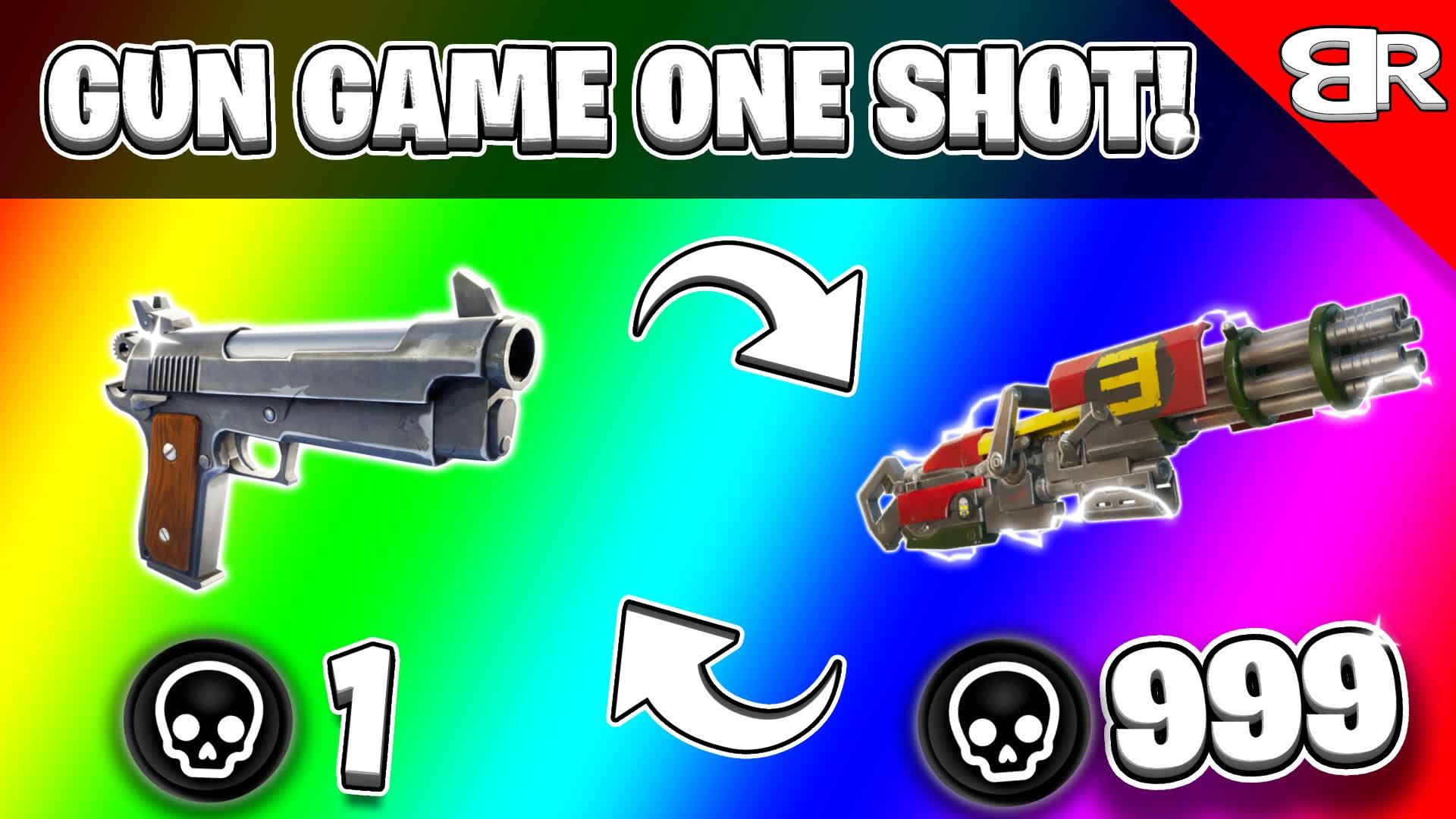 🎄CHRISTMAS GUN GAME🔫ONE SHOT