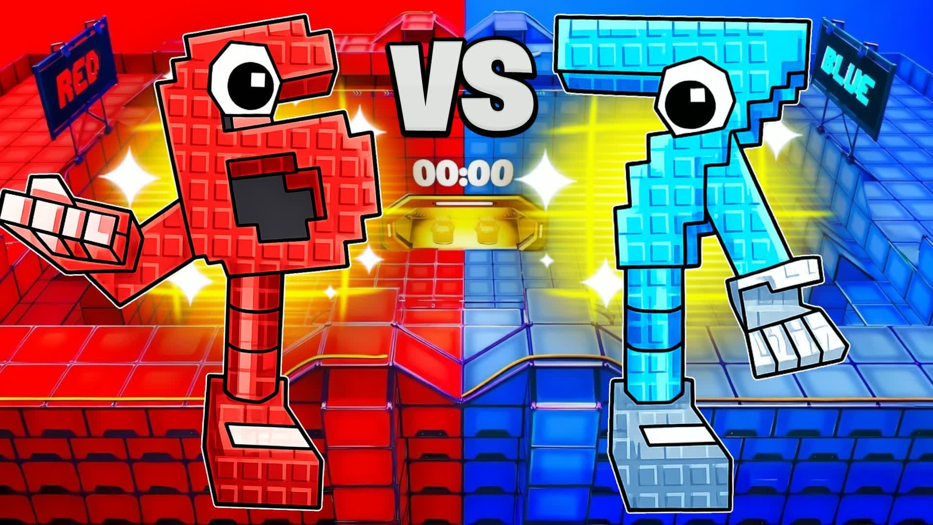 MEGA 67 RED VS BLUE 🔴🔵 1v1