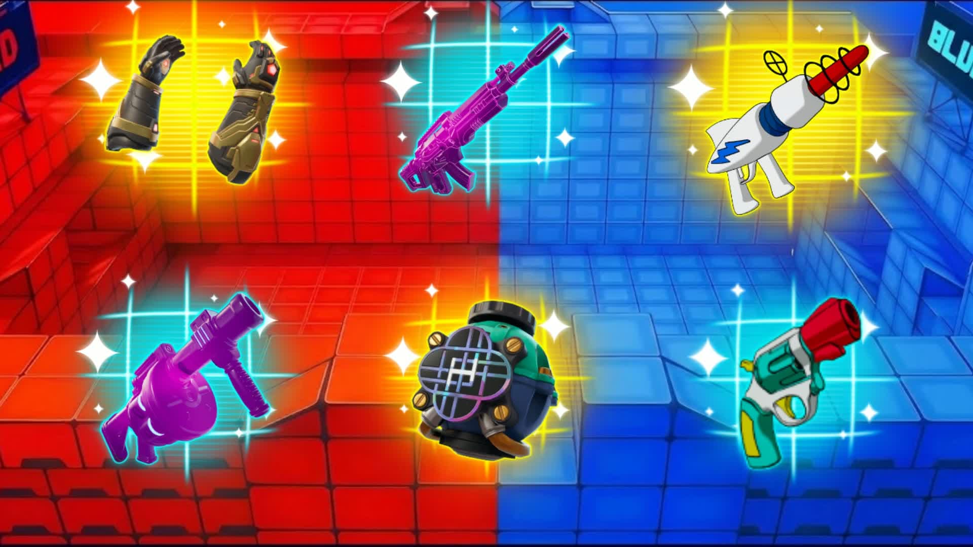NEW MEGA RED VS BLUE🔴🔵(ALL GUNS)67