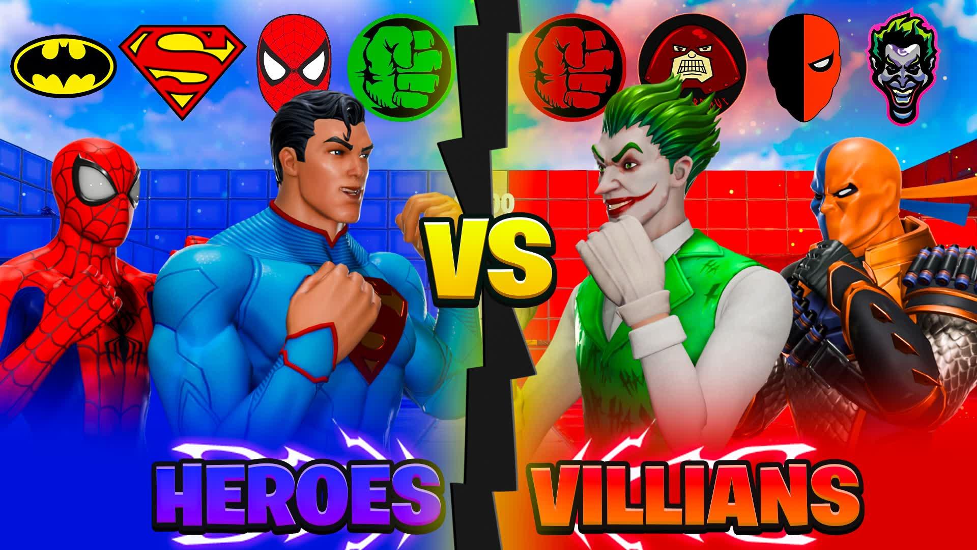 🦸‍♂️Hero vs Villain - الأحمر ضد الأزرق