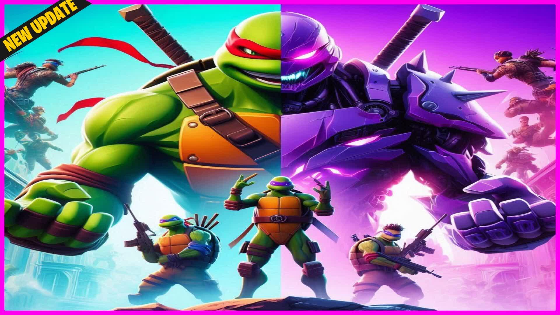 GREEN💚 VS 💜PURPLE NINJA TURTLES