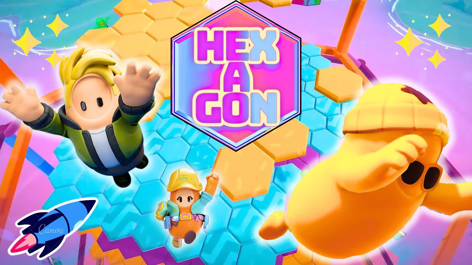 HEX - HEX - HEXAGONE FALL GUYS!👑