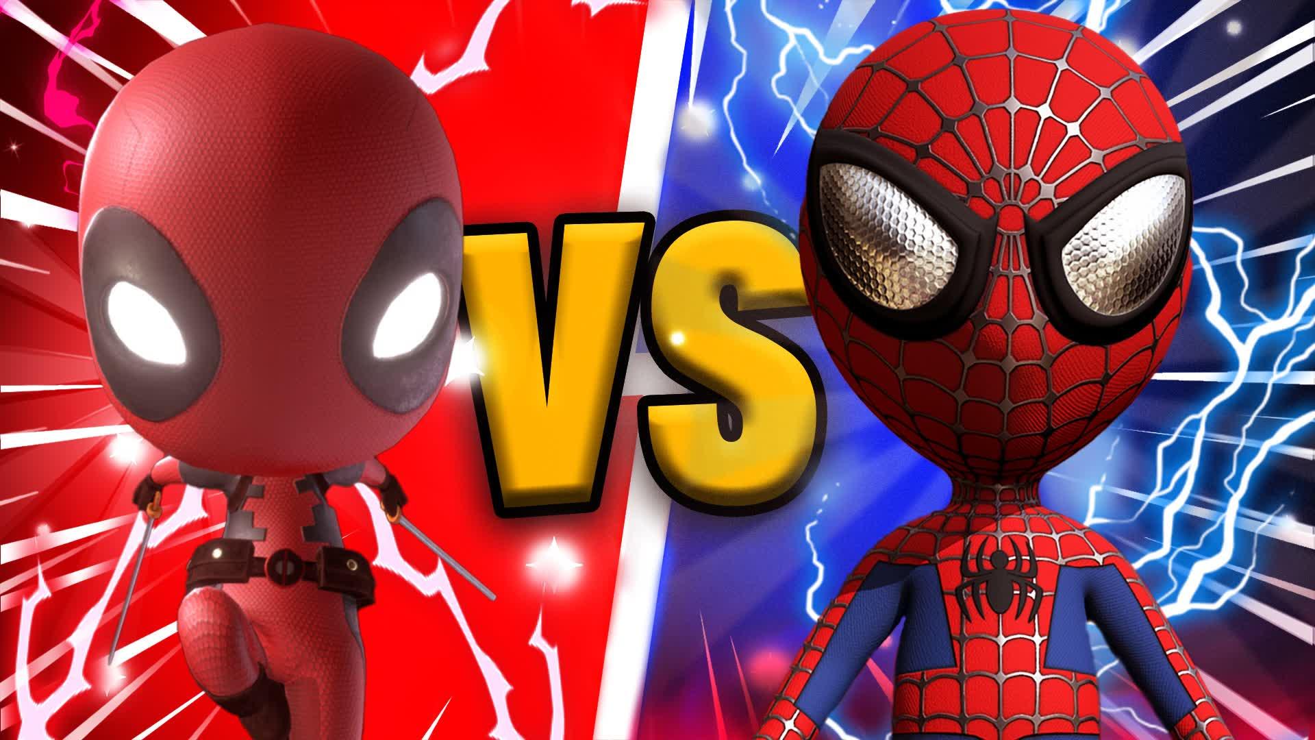 SPIDERMAN vs DEADPOOL - RED vs BLUE -