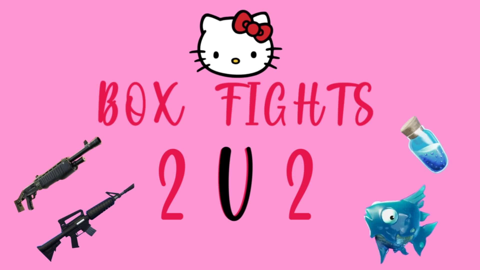 2v2 BOX FIGTHS  Hello Kitty