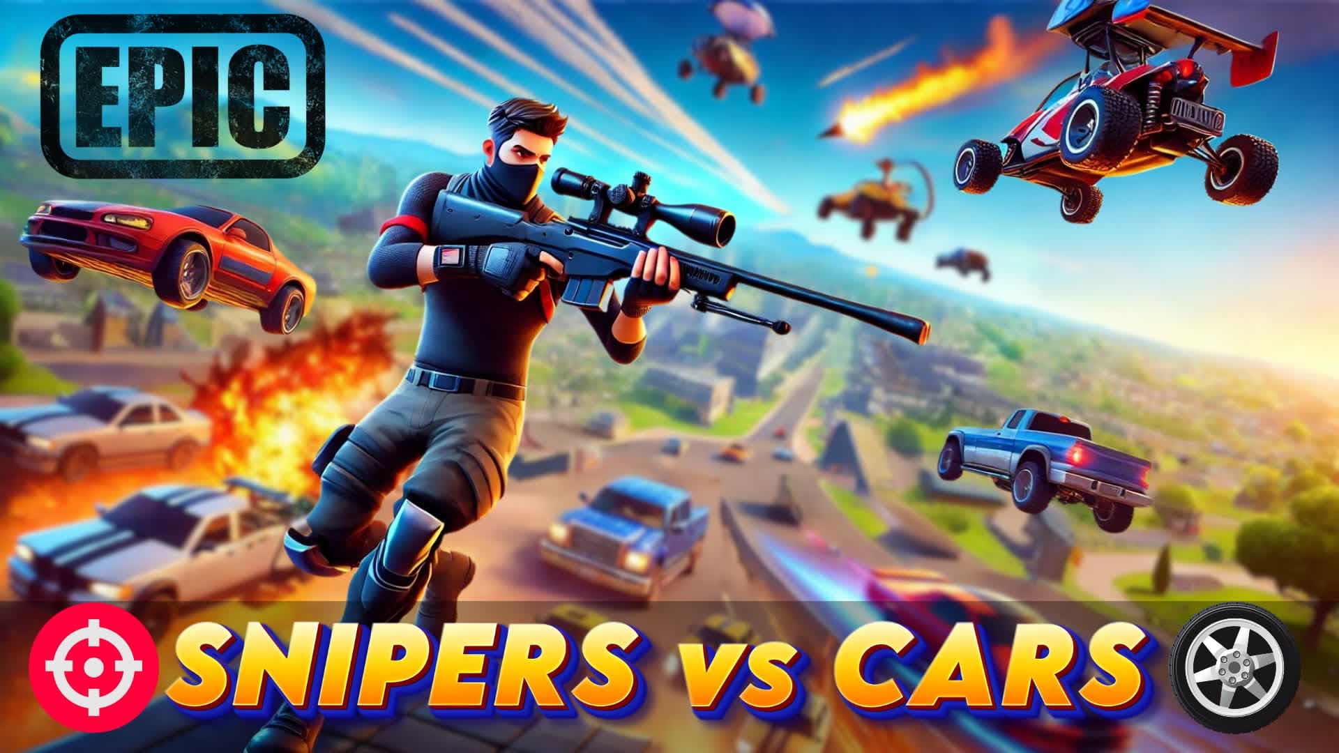 EPIC SNIPERS VS CARS⚡