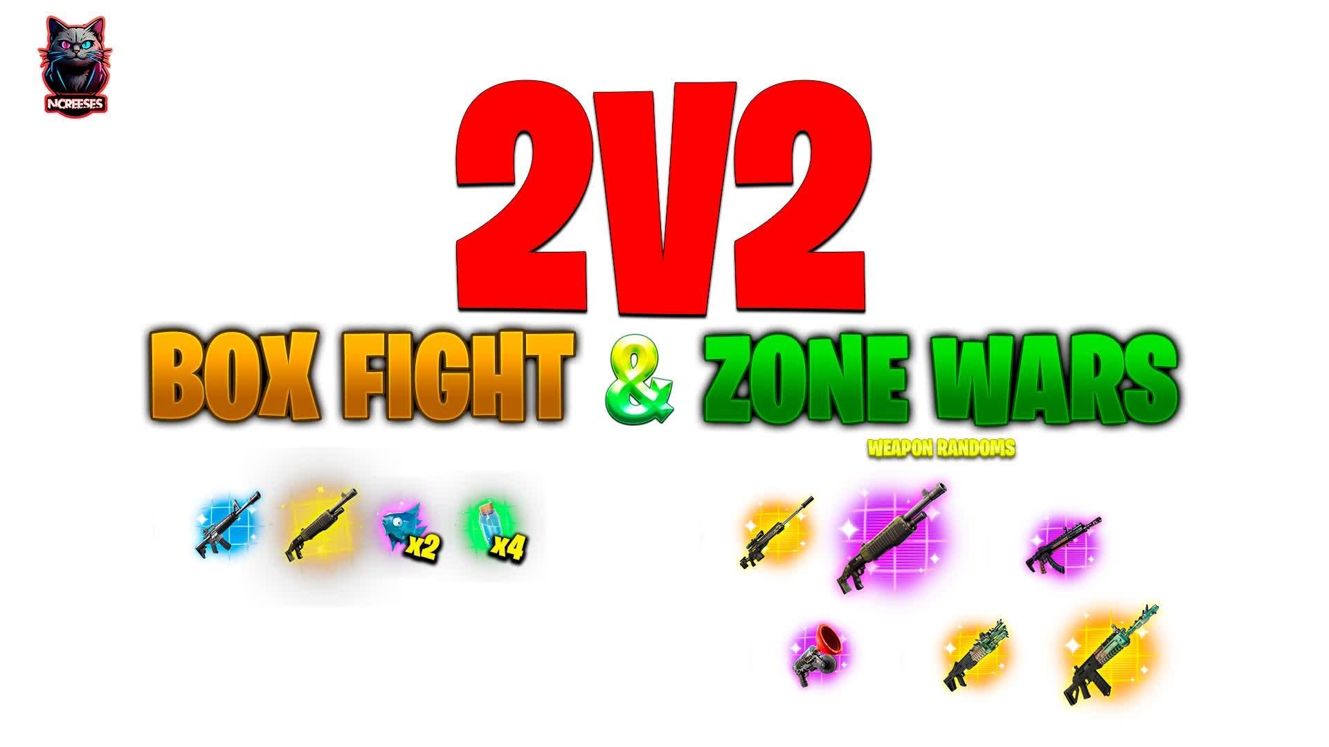 2V2 📦BOX FIGHT & ZONE WARS🏔️