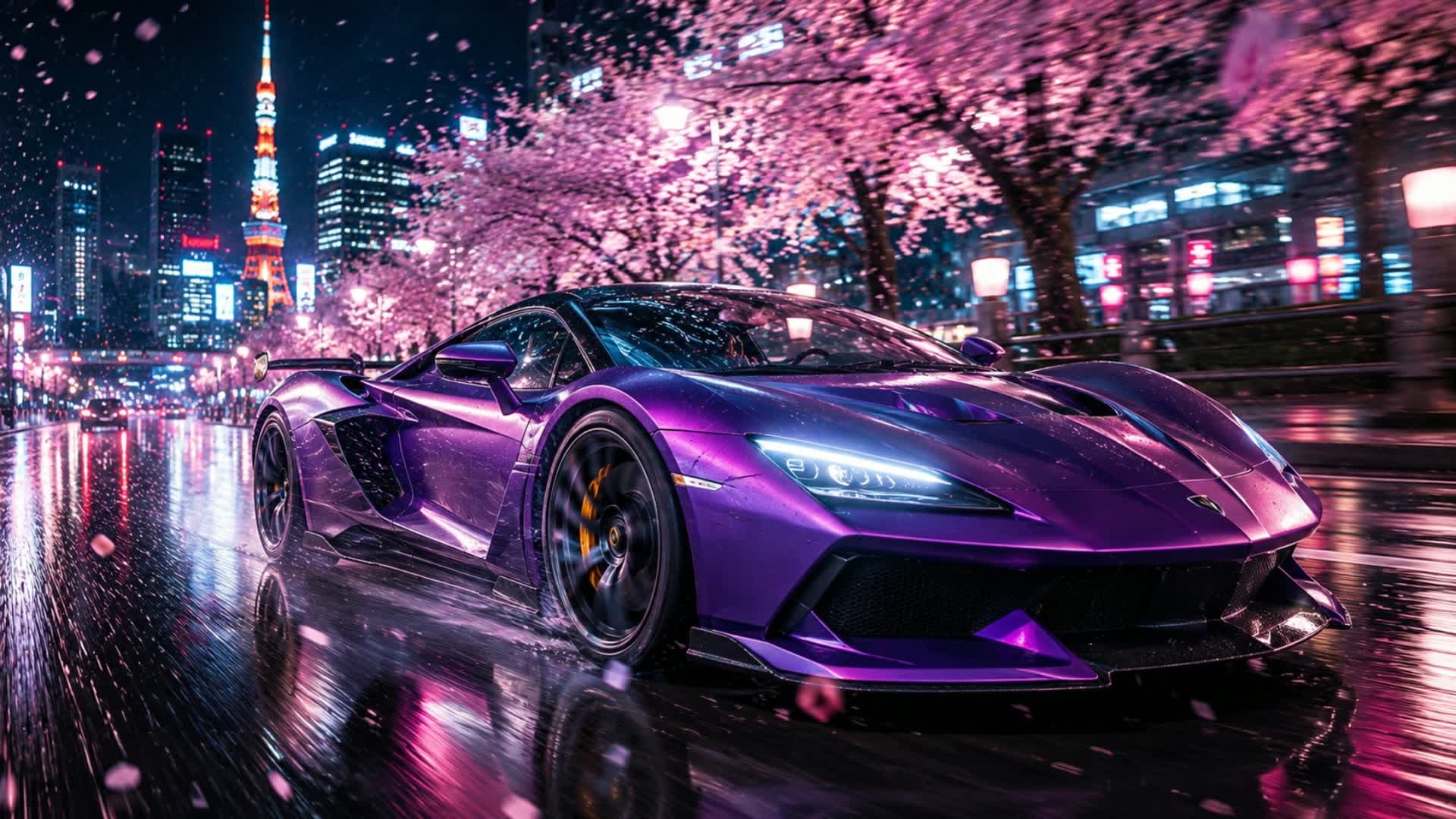 🚗 CHERRYBLOSSOM CITY CAR DRIVE 🚗