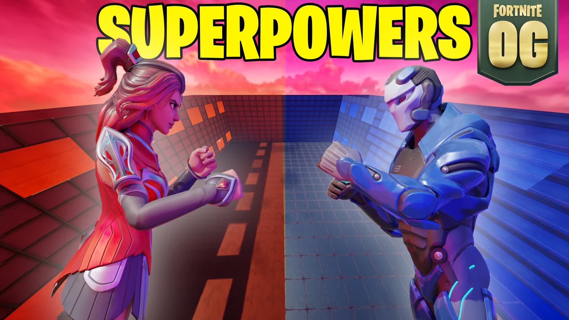 🦸SUPERHERO RED VS BLUE⭐