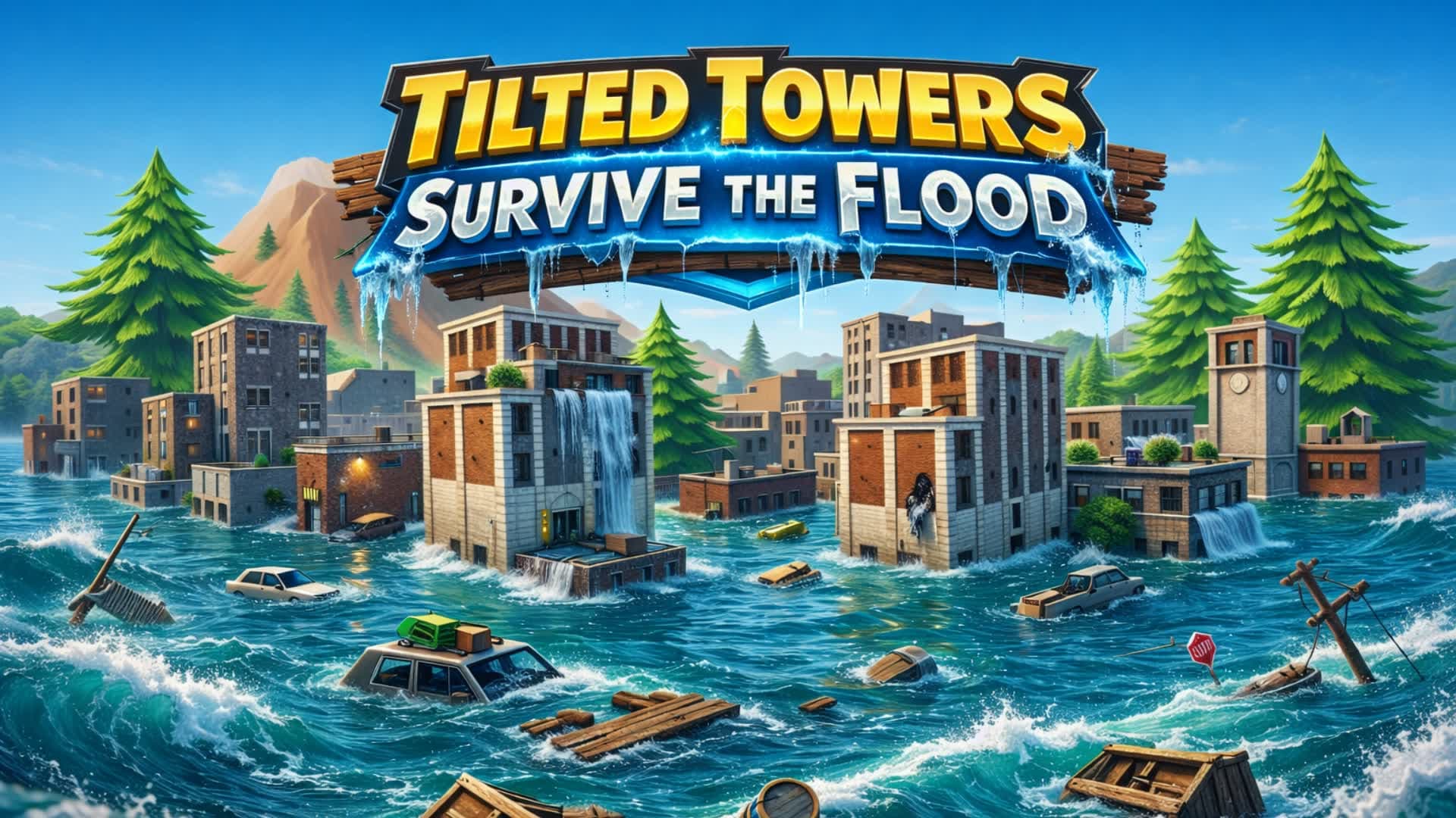 TILTED TOWER 🌊SURVIVE THE FLOOD🌊