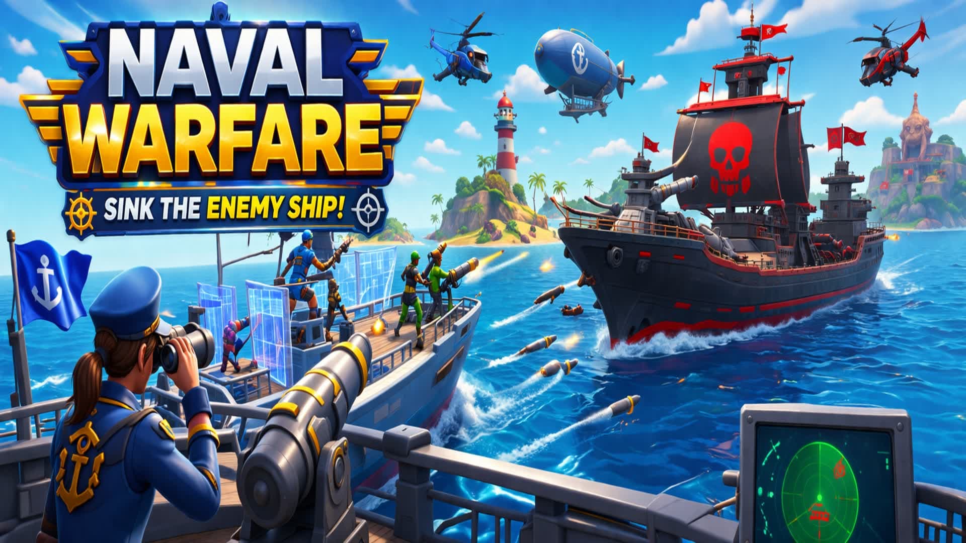 Naval Warfare: Sink the Enemy Ship!