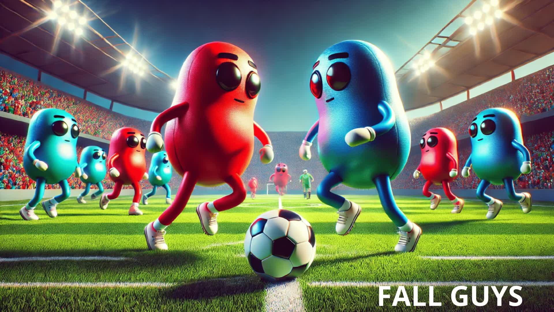 FALL GUYS RED VS BLUE  FOOTBALL - SOCCER