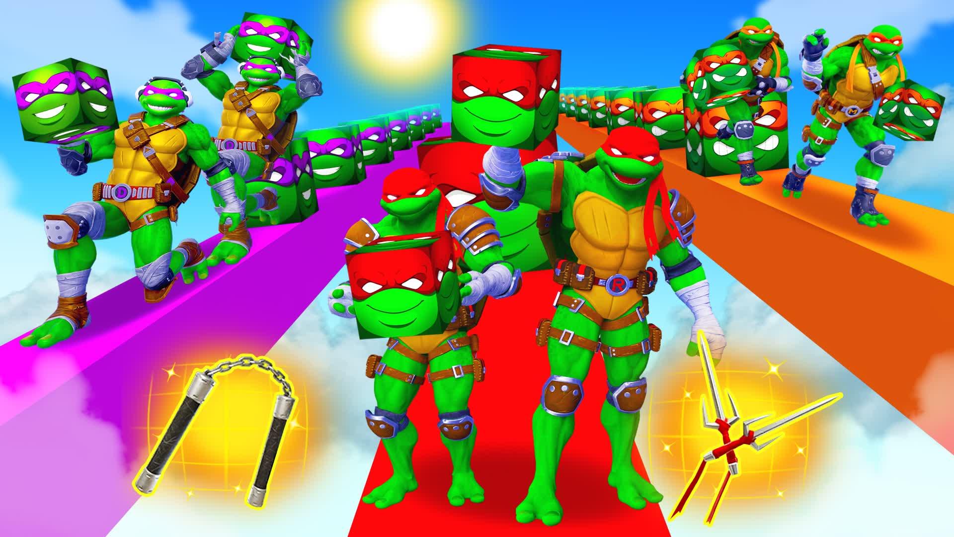 LUCKY BLOCK ARENA DUO NINJA TURTLE TMNT