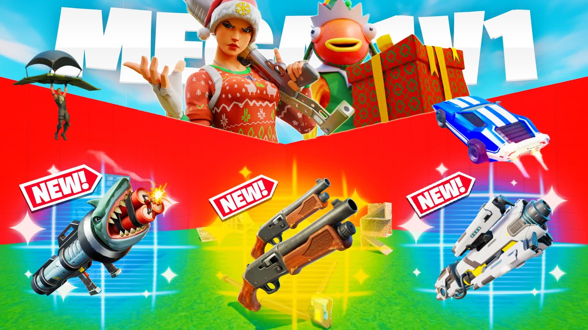MEGA 1V1 ALL GUNS FREE FOR ALL