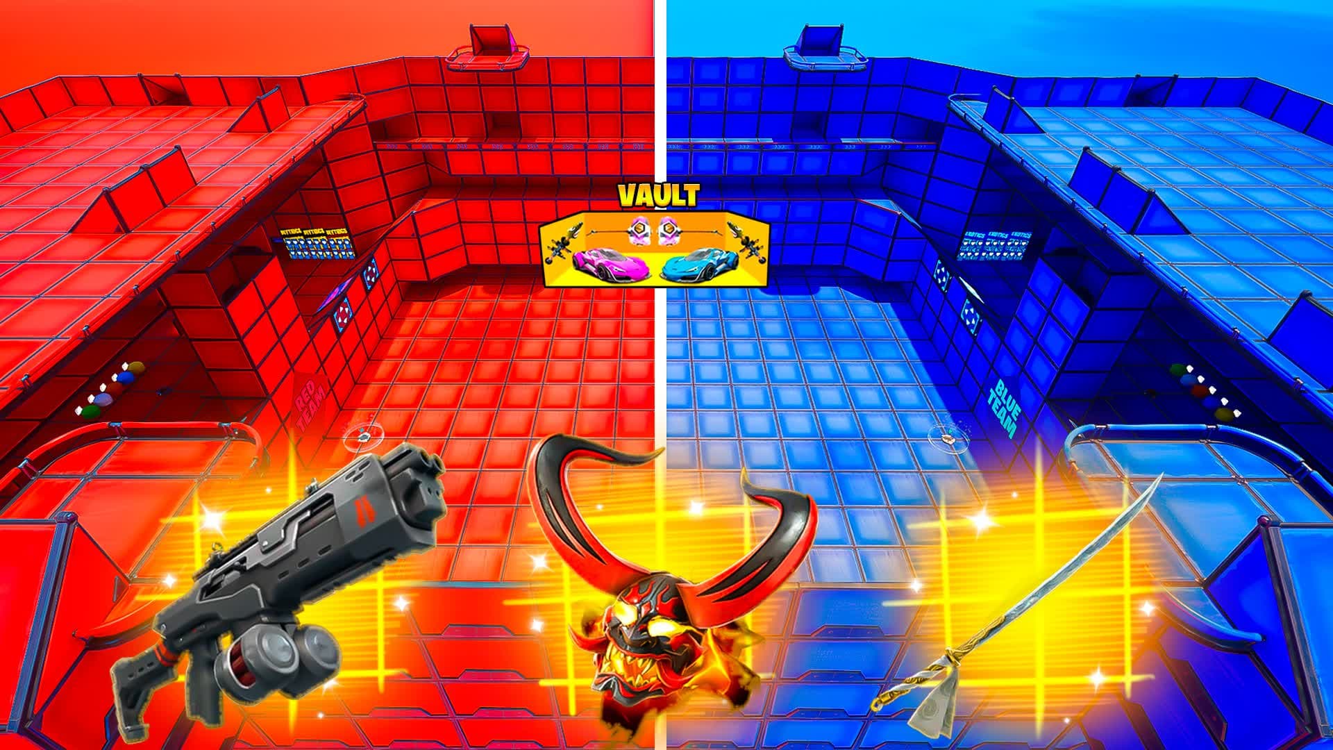 GOAT RED VS BLUE HERO 🔴🔵