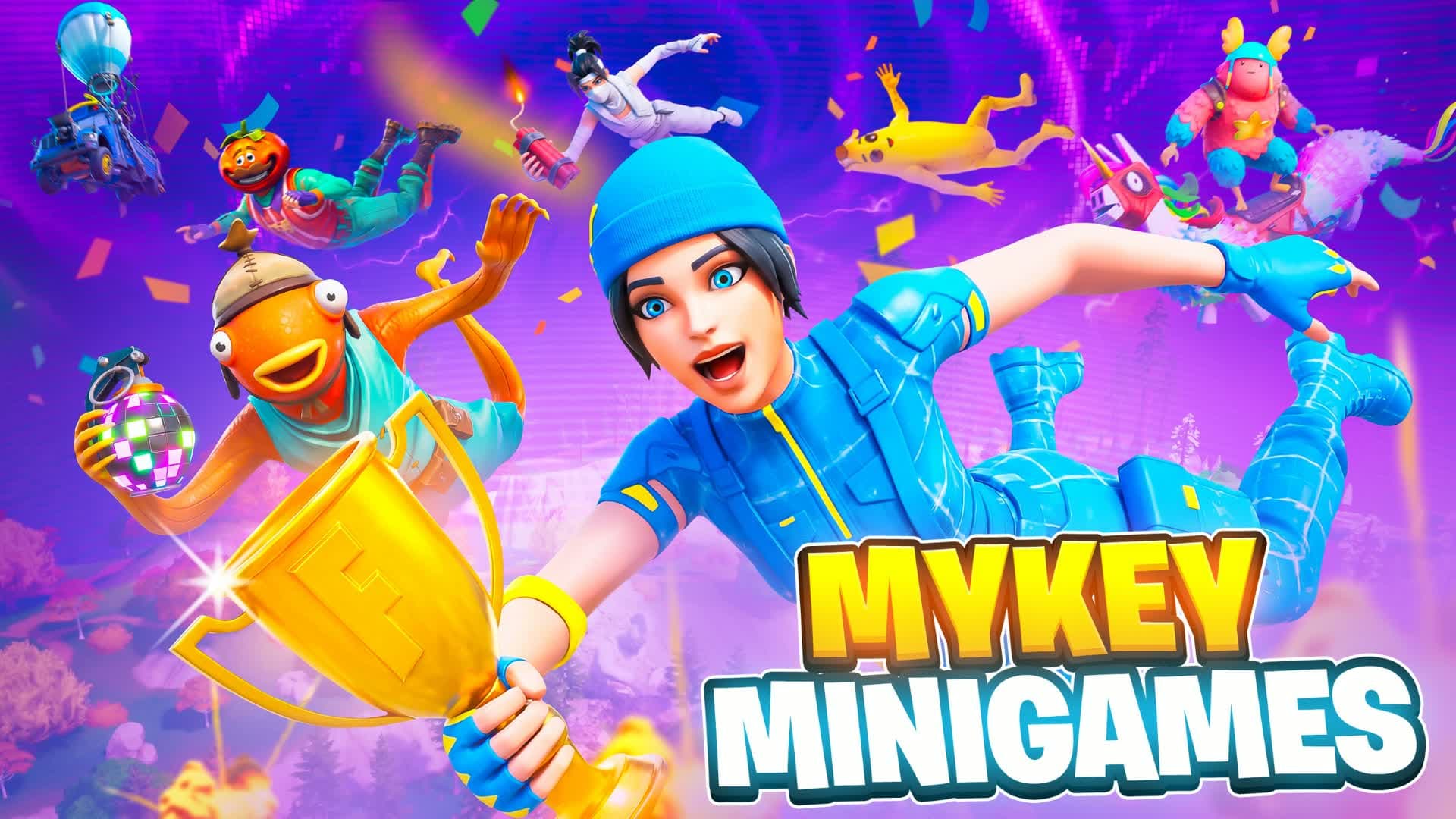 Mykeys Minigame Island🏝️ - 100 Players!