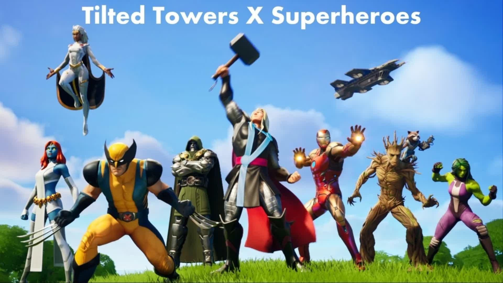 Tilted Towers X Superheroes