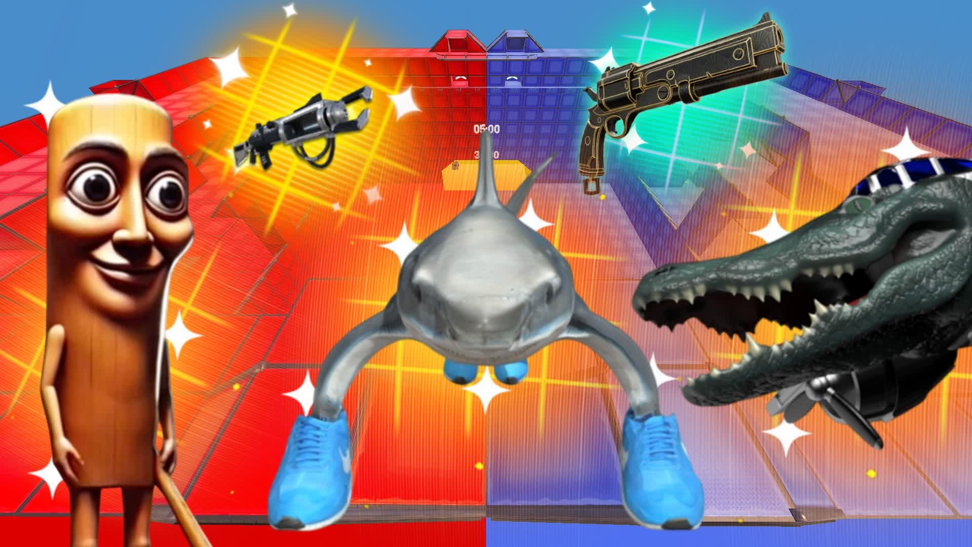 TUNG VS TRALALERO RED VS BLUE
