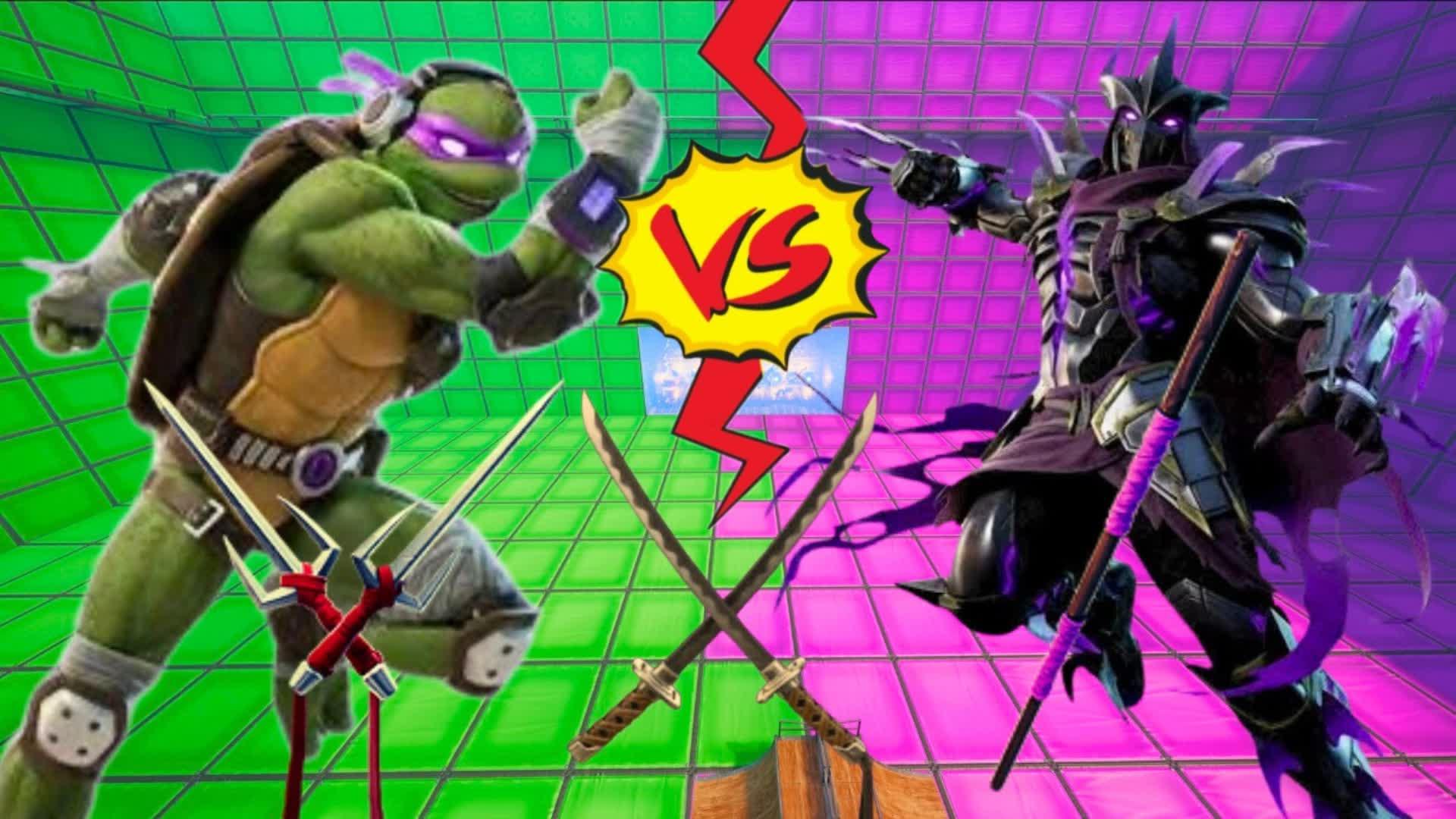 GREEN VS PURPLE NINJA TURTLE🐢💯