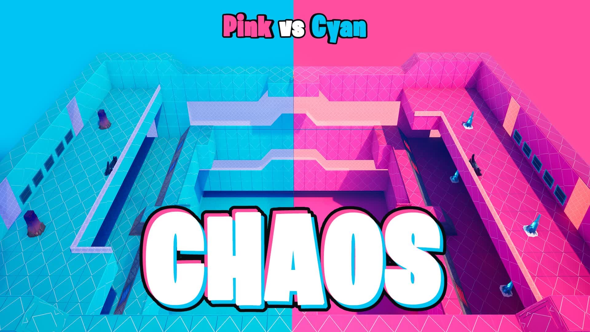 PINK VS CYAN ULTRA CHAOTIC 🔴🔵