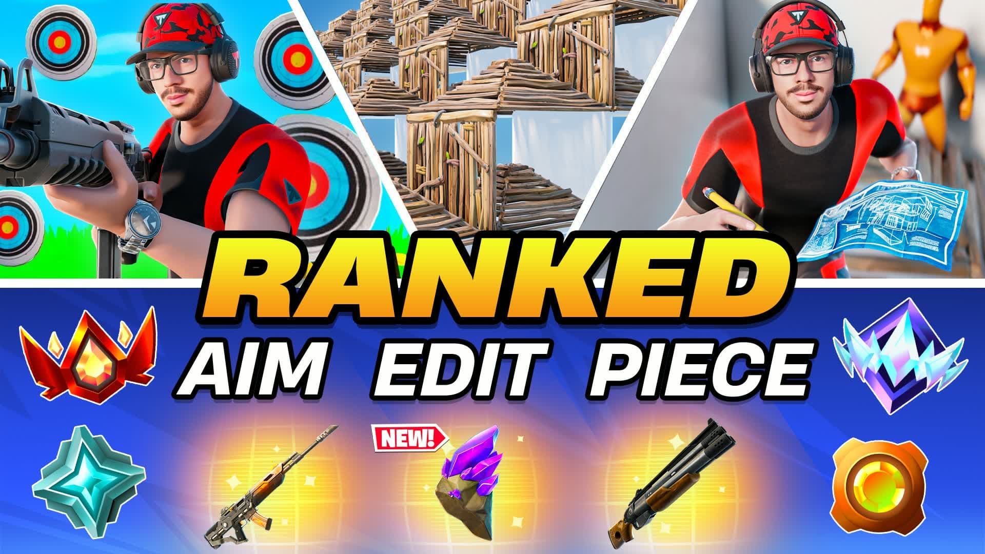 Ranked Aim Edit Piece 1v1🎯[Practice]