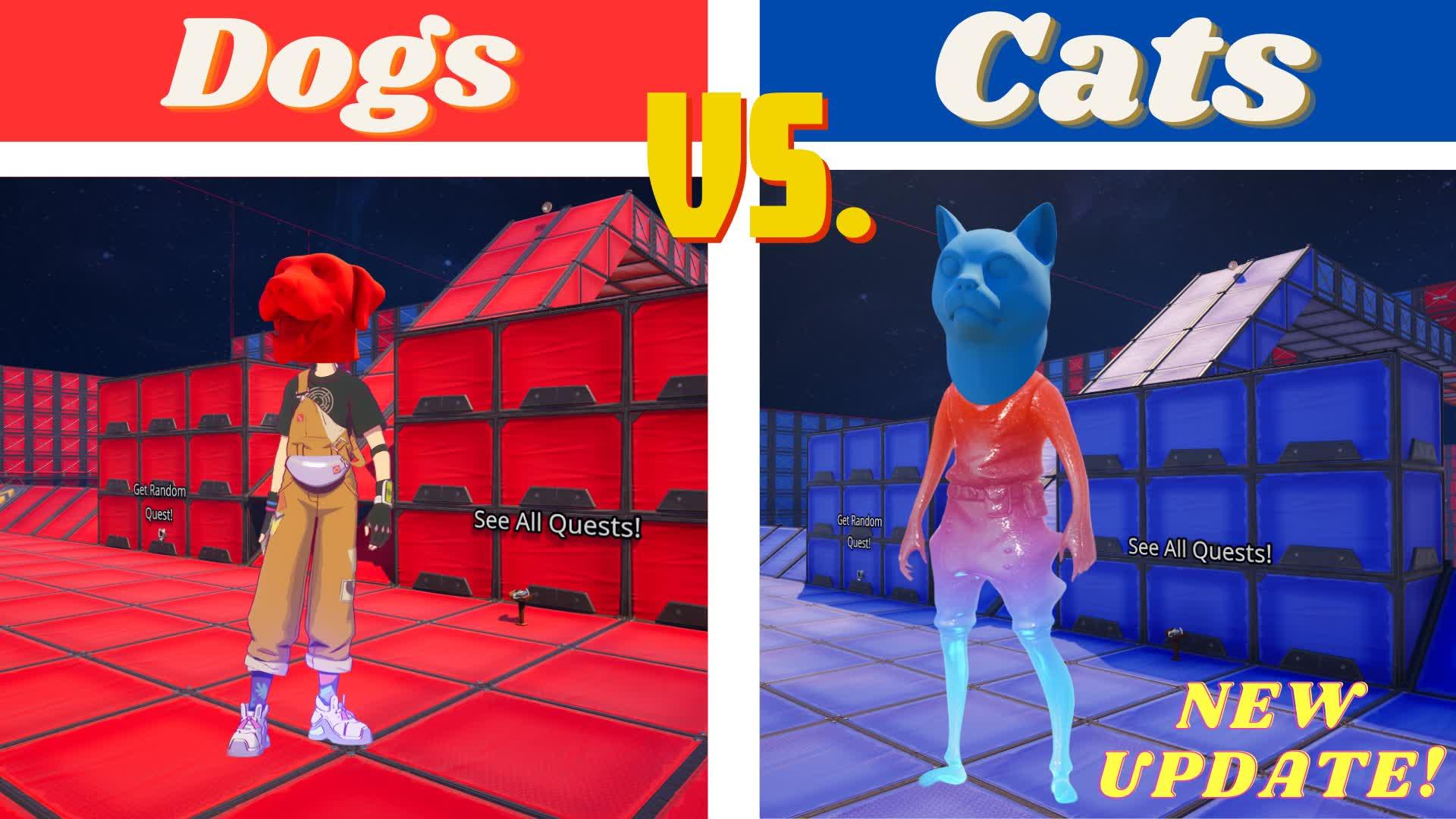 🔴Red Vs Blue🔵 - 😻Cats N' Dogs🐶