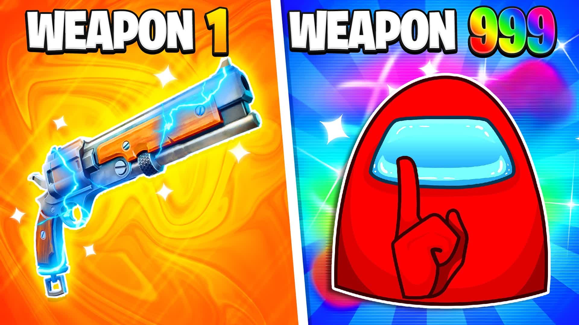 GUN GAME AMONG US  🎯 ONE SHOT
